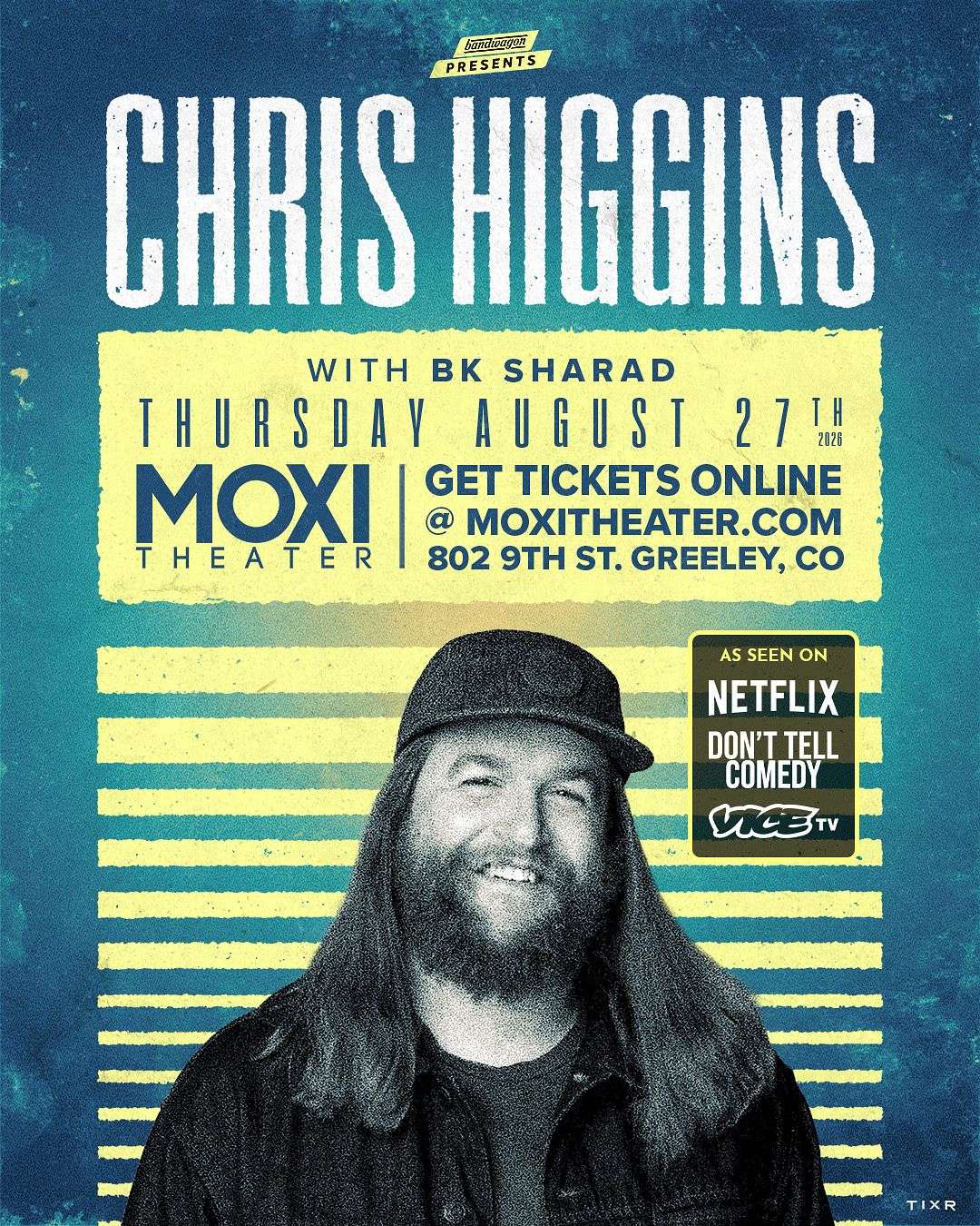 Chris Higgins, BK Sharad Stand Up Comedy at Moxi Theater (Greeley)