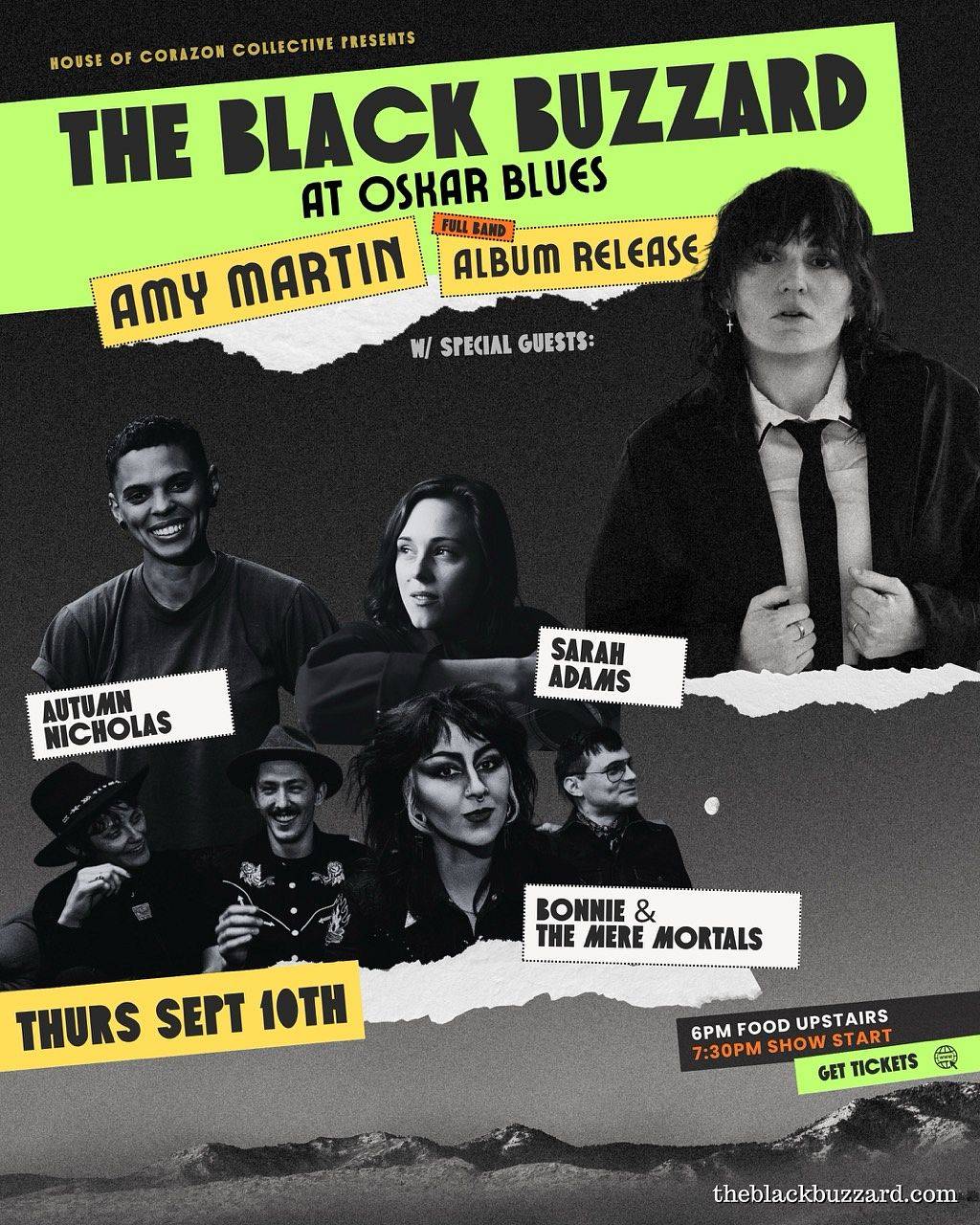 Amy Martin: Album Release Show feat. Autumn Nicholas, Bonnie & The Mere Mortals, Sarah Adams